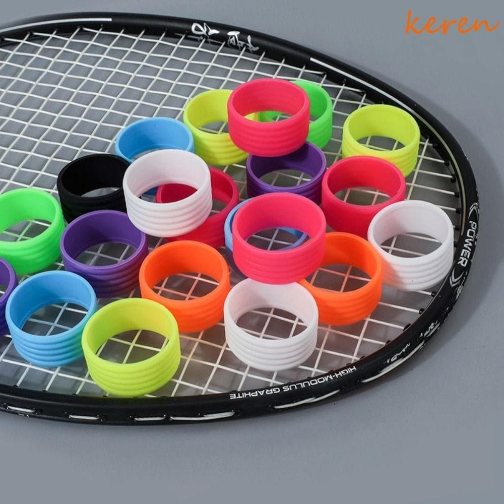 KEREN 4 Peças De Aperto De Raquete De Tênis De Silicone , Borracha Elástico