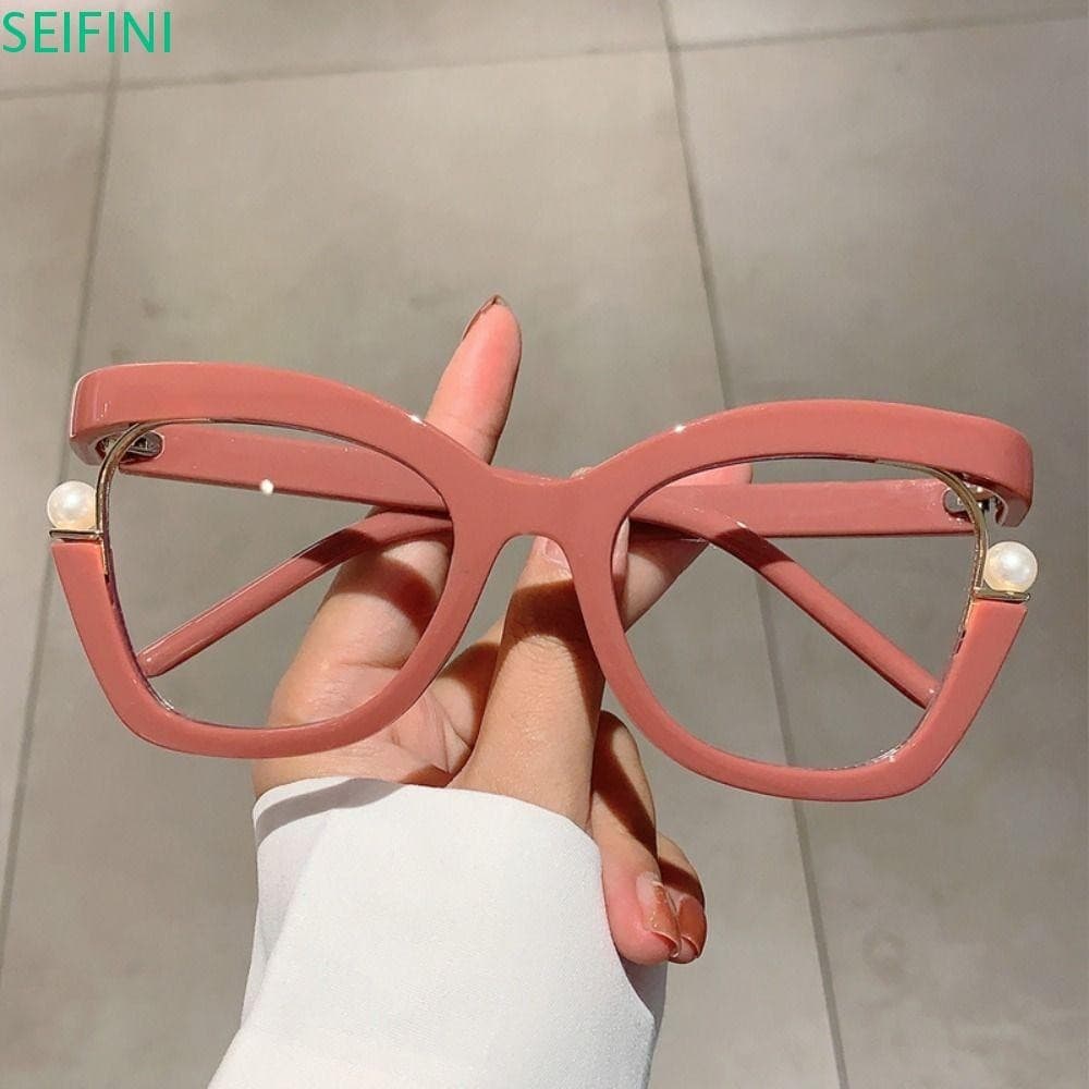 Armação De Óculos Ópticos SEIFINI Cat Eye , De Sol Femininos Arco-Íris Vintage Olho De Gato , Luxo