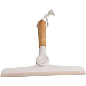 RODO DE PIA DOBRAVEL COM CABO DE BAMBU - OIKOS OFF WHITE