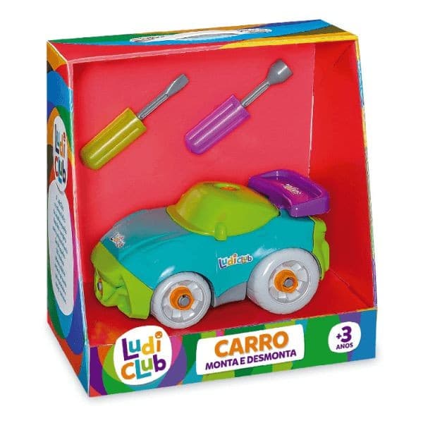 Brinquedo Carro Monta e Desmonta Ludi Club