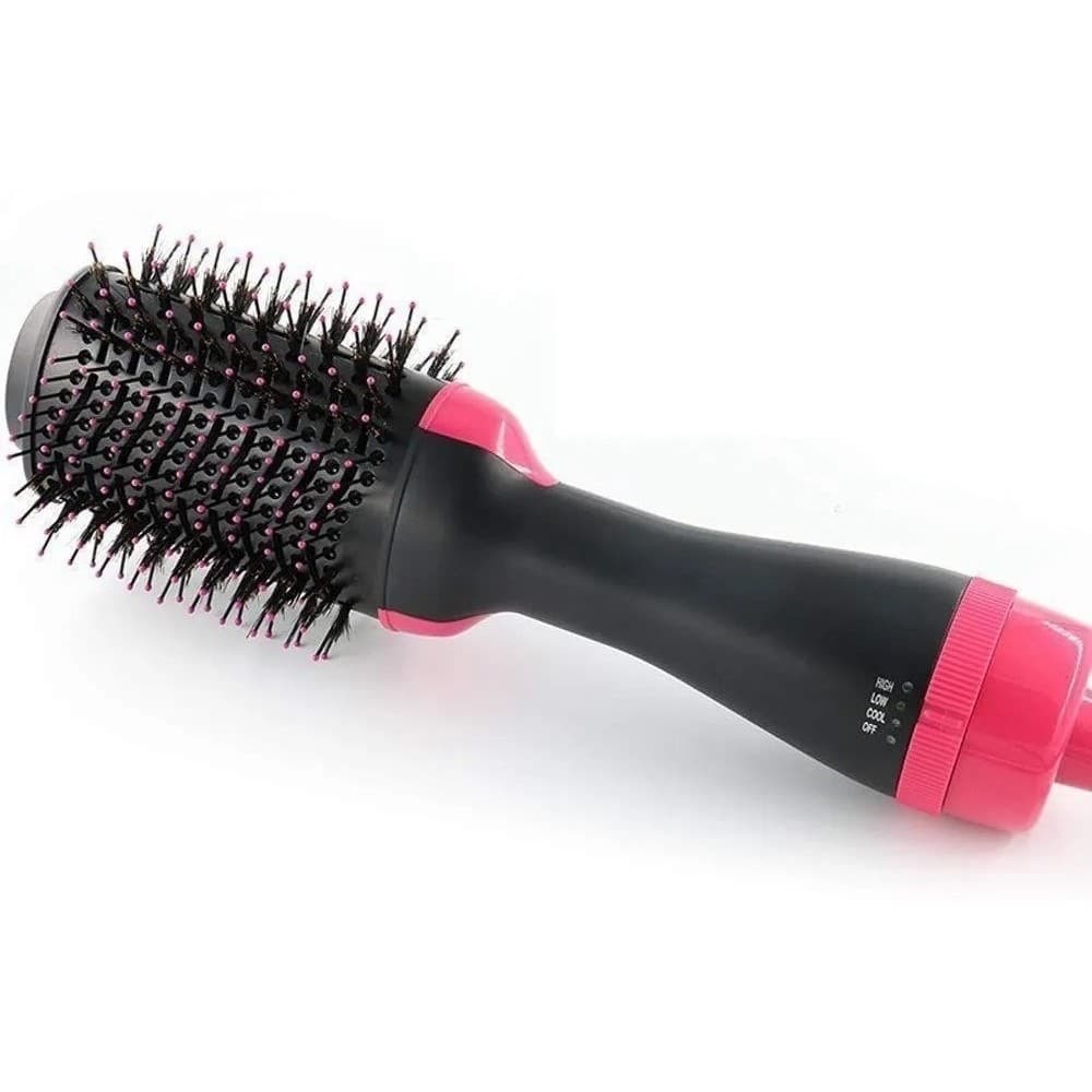 Escova secadora de cabelo, 2 em 1, um passo, secador de cabelo e volumizador negativo, escova de alisamento NV