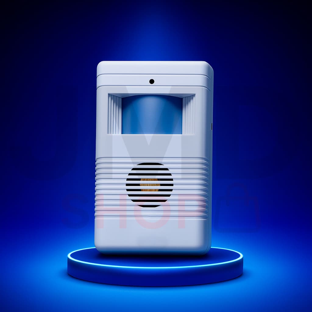 Sensor De Presença Anunciador Sonoro Ajustável Campainha Detector Movimento Ambientes