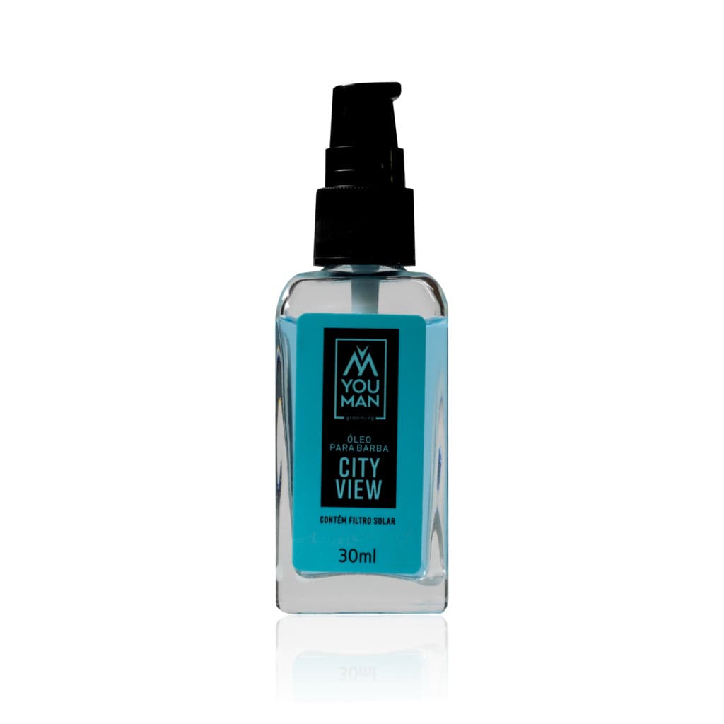 Óleo Barba  Oleos Abacatre Côco e Argan Restauração Hidratação Profunda City View 30ml