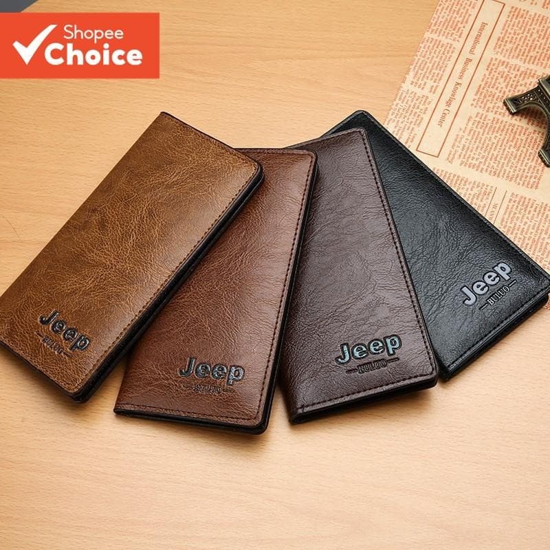 Carteira Masculina Pu Leather Multi Card Funcional Grande Porta-Cartões De Passaporte