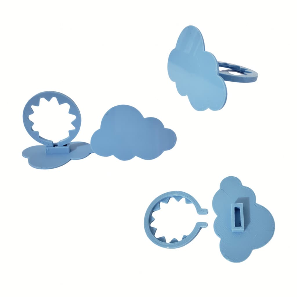 Prendedor de Cortina Nuvem – Abraçadeira Decorativa Infantil – Kit 2 Unidades Criativas