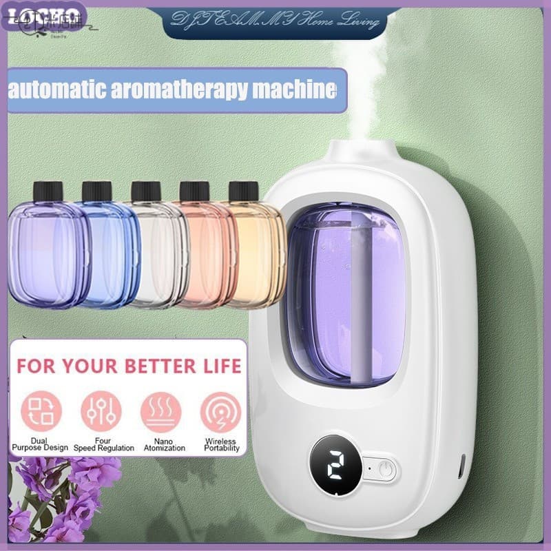 Máquina de Aromaterapia Sem Fio, Temporizada, Automática, Desumidificador de Ar Fresco, Umidificador de Óleo Essencial C