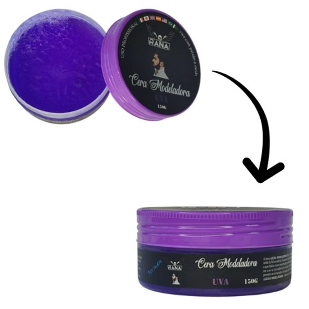 Pomada Cera Modeladora para Cabelos Uva cod 810