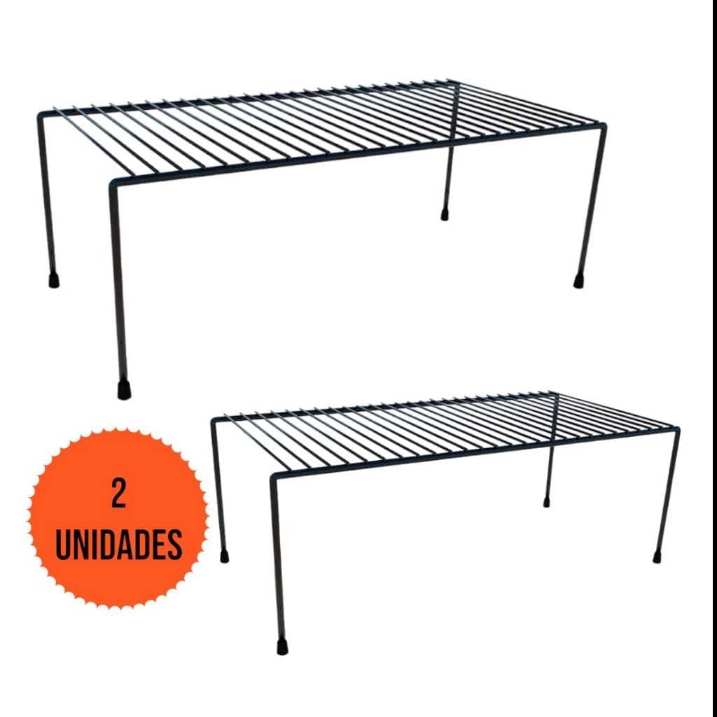 Kit 2 Organizador De Armário Prateleira Em Aramado 32CM