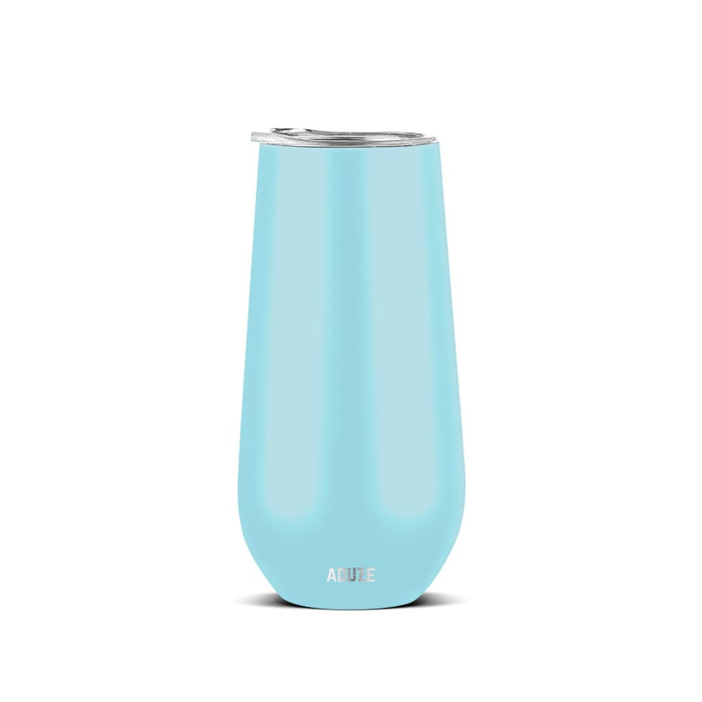 Copo Taça Térmica Aduze Champagne Espumante Azul Claro 150ml