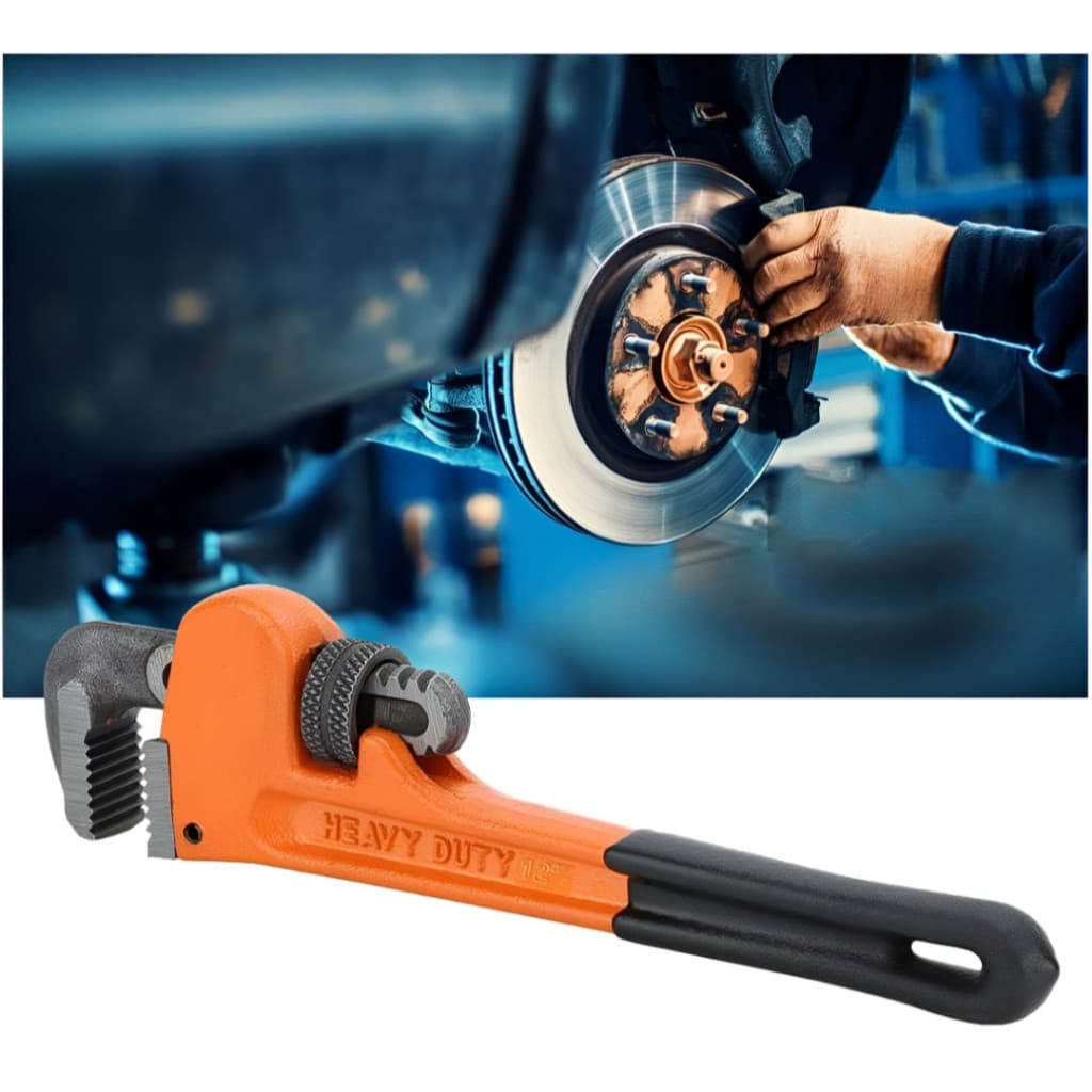 Chave Inglesa Grifo Ajustável Aço Carbono Cromada 10/14 Polegadas Casa Carro Dia a Dia