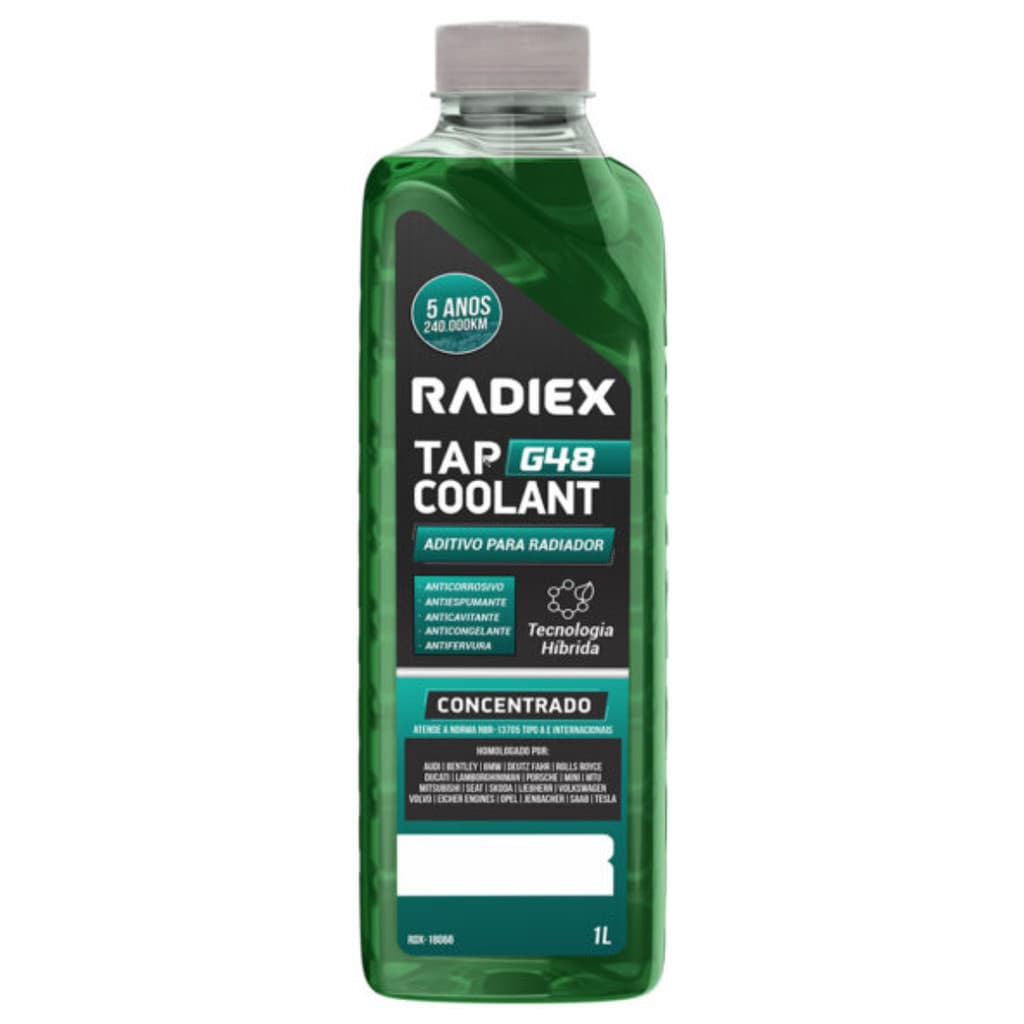 Aditivo Verde G48 para Radiador Radiex TAP Coolant Concentrado RDX18066 arrefecimento veículo carro