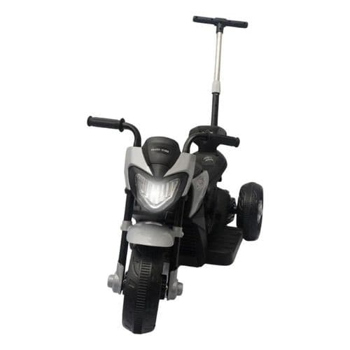 Mini Moto Eletrica Esportiva Cinza Alta Performance Design Moderno Diversao Crianças Adolescentes