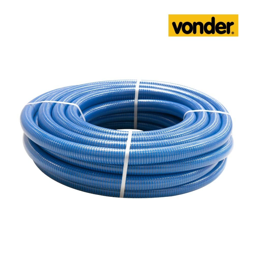 Mangueira de Sucção Azul 1.1/2" PVC 25metros Vonder