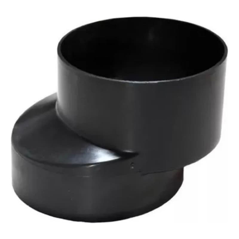 Bolsa Excêntrica Adapta Bacio Preto 100 mm Vaso c/ Caixa Acoplada