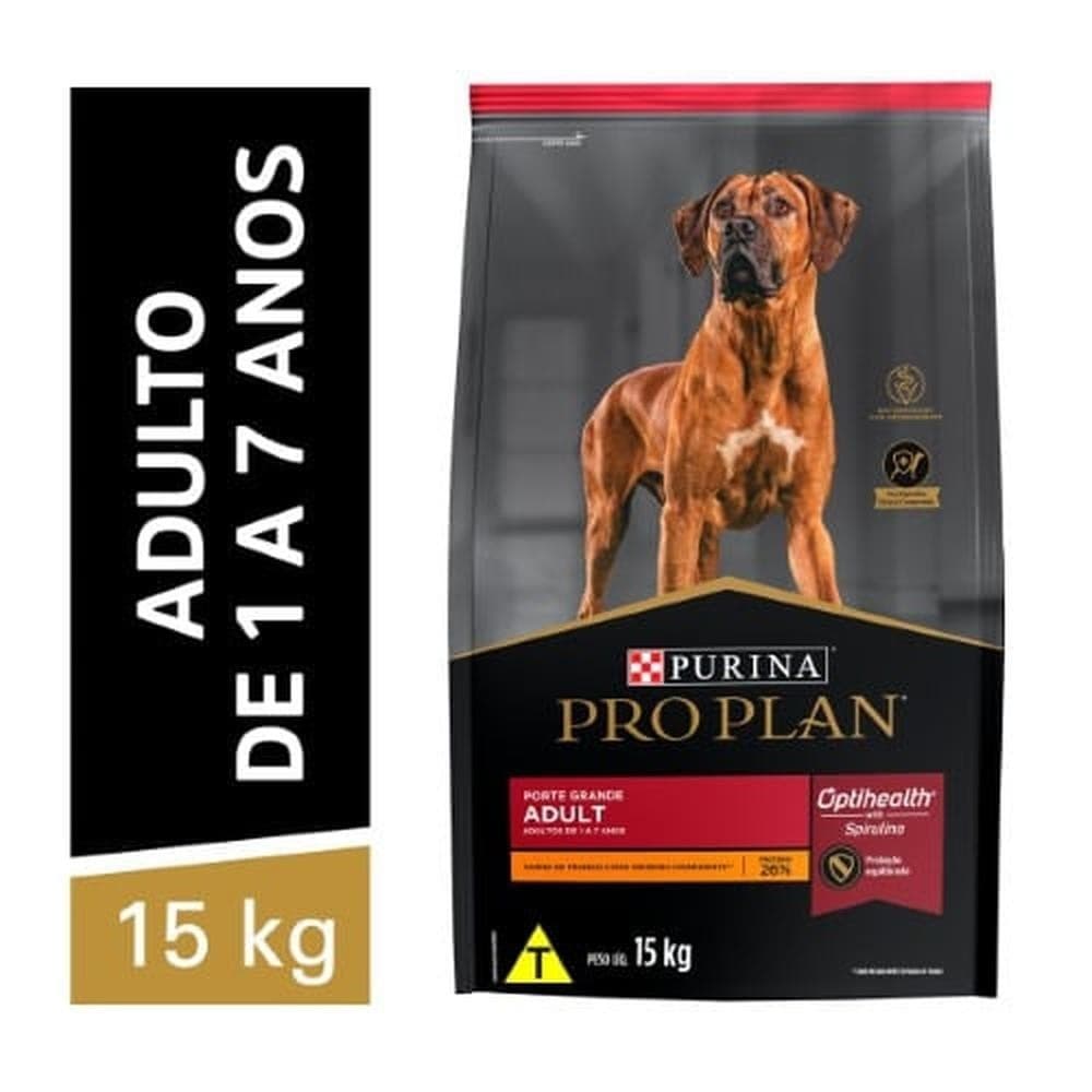 Ração para cães adultos porte grande Pro Plan Purina de 1 a 7 anos 15kg