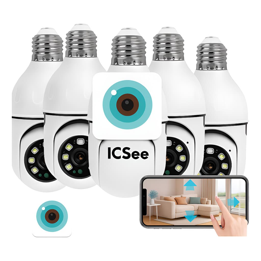 Kit 5 Câmeras Ip Wifi Full Hd Com Visão Noturna App-icsee