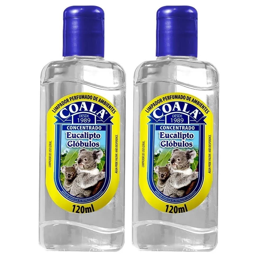 Kit 2 Coala Limpador Perfumado de Ambientes - Eucalipto Glóbulos 120ML