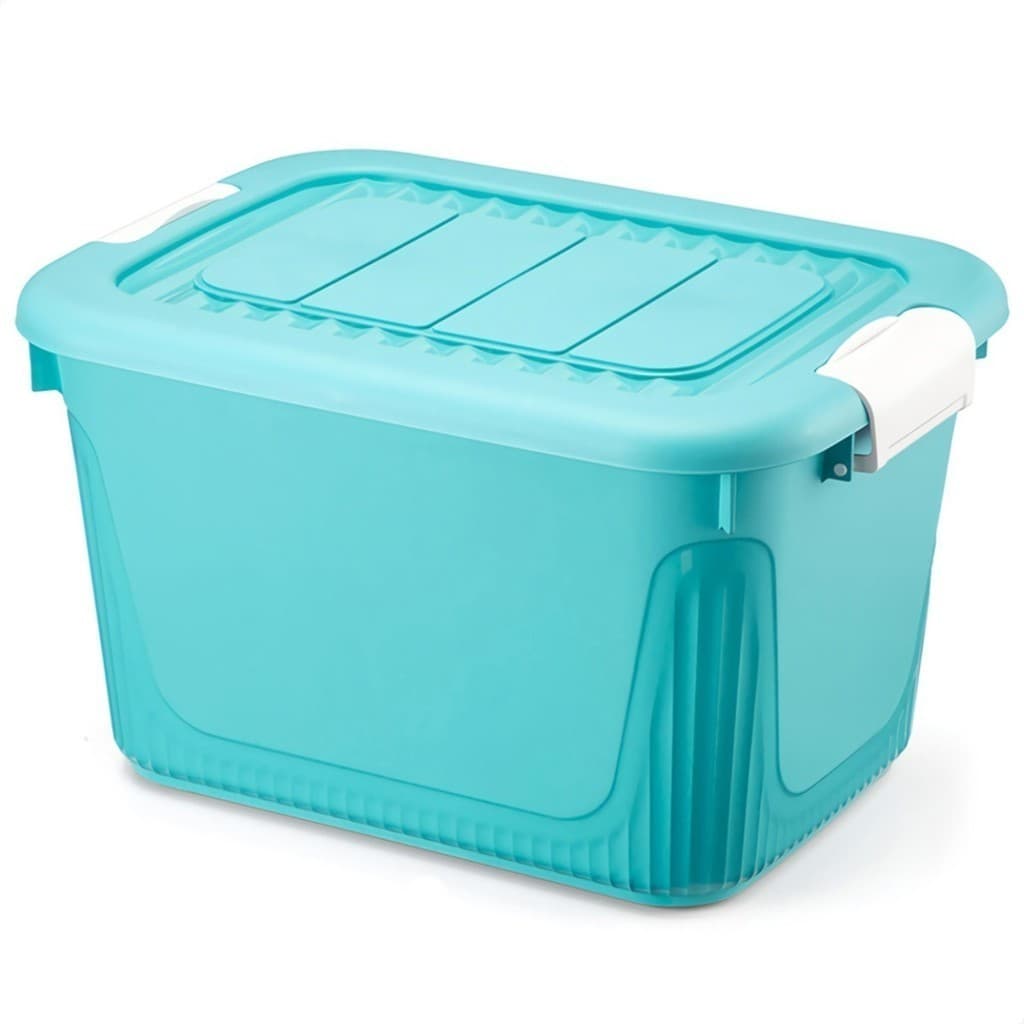 Caixa Organizadora Container 30 Trava/roda Plasnorthon Verde