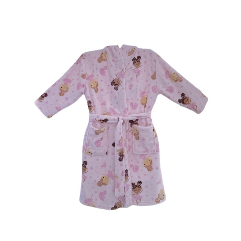 Roupão Infantil Soft com Capuz Bailarina