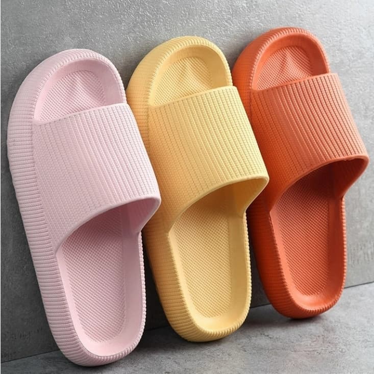 Chinelo Papete Slide Nuvem Liso Femenino  Masculino Lançamento Chinelo Nuvem Levinho Papete Sandália Feminina Ortopédica
