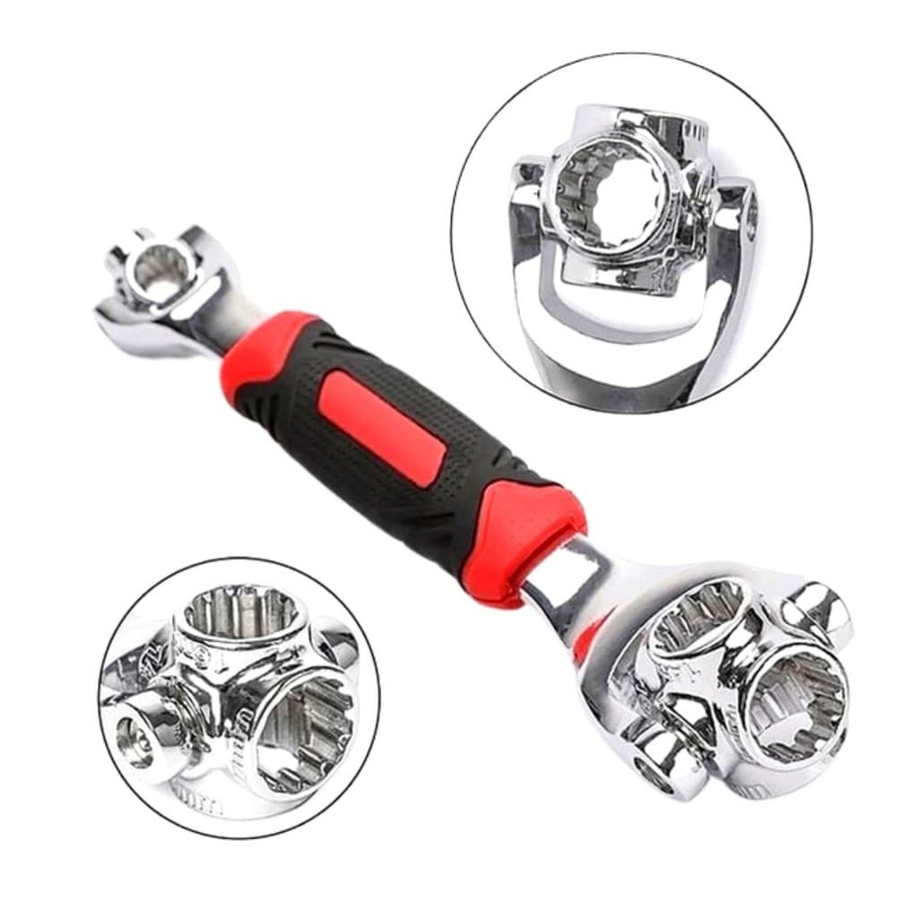 Chave Universal 8 Em 1 Multifuncional Soquete 360º Ferramentas essenciais para a casa