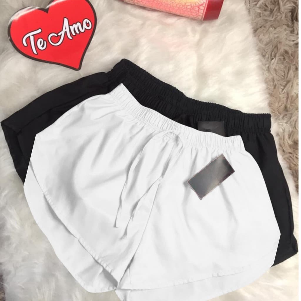 KIT 2 short  tactel feminino casual saida de praia corrida treino shorts academia shortinho  caminhada P ao EXG