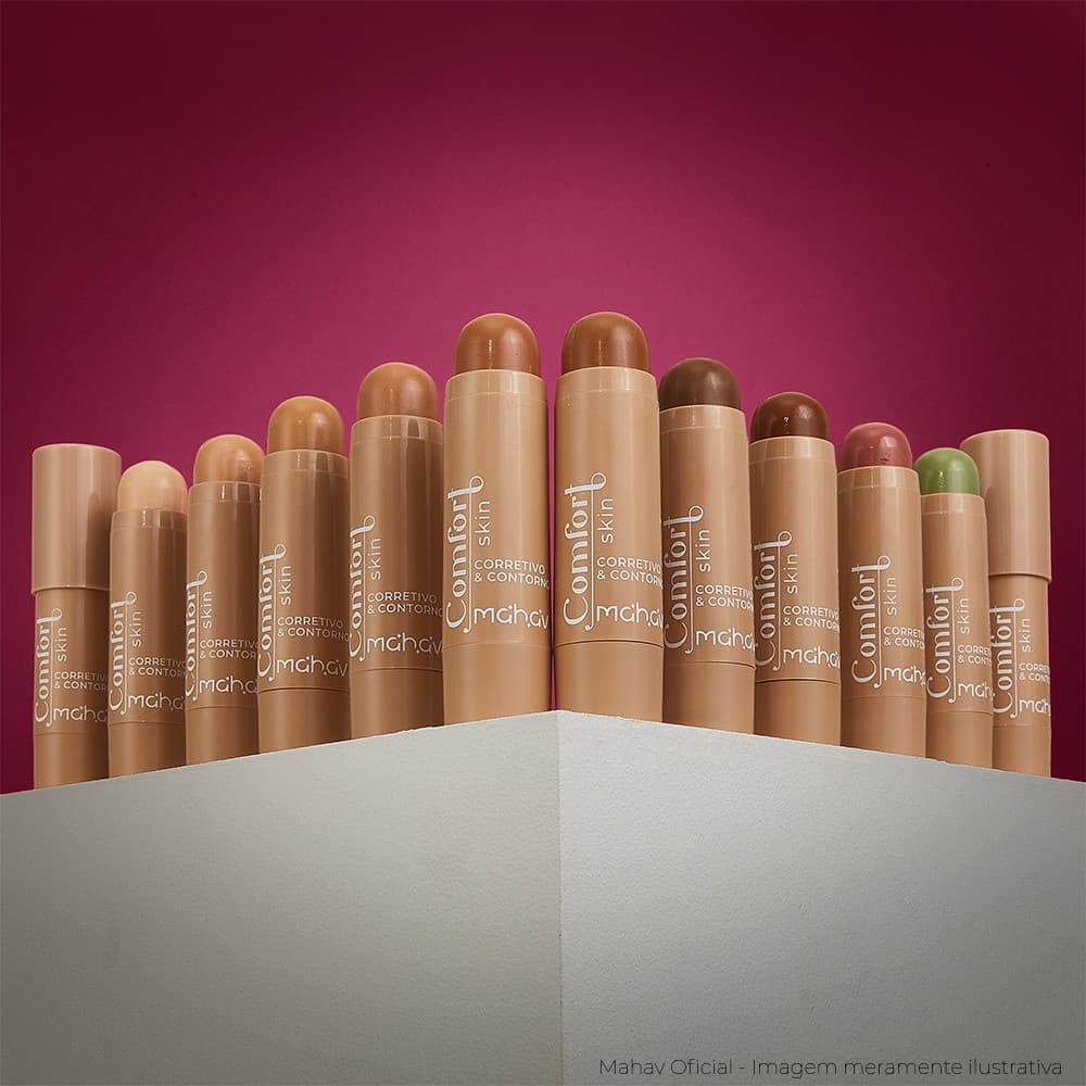 Corretivo & Contorno STICK BASTÃO Comfort Skin - Mahav