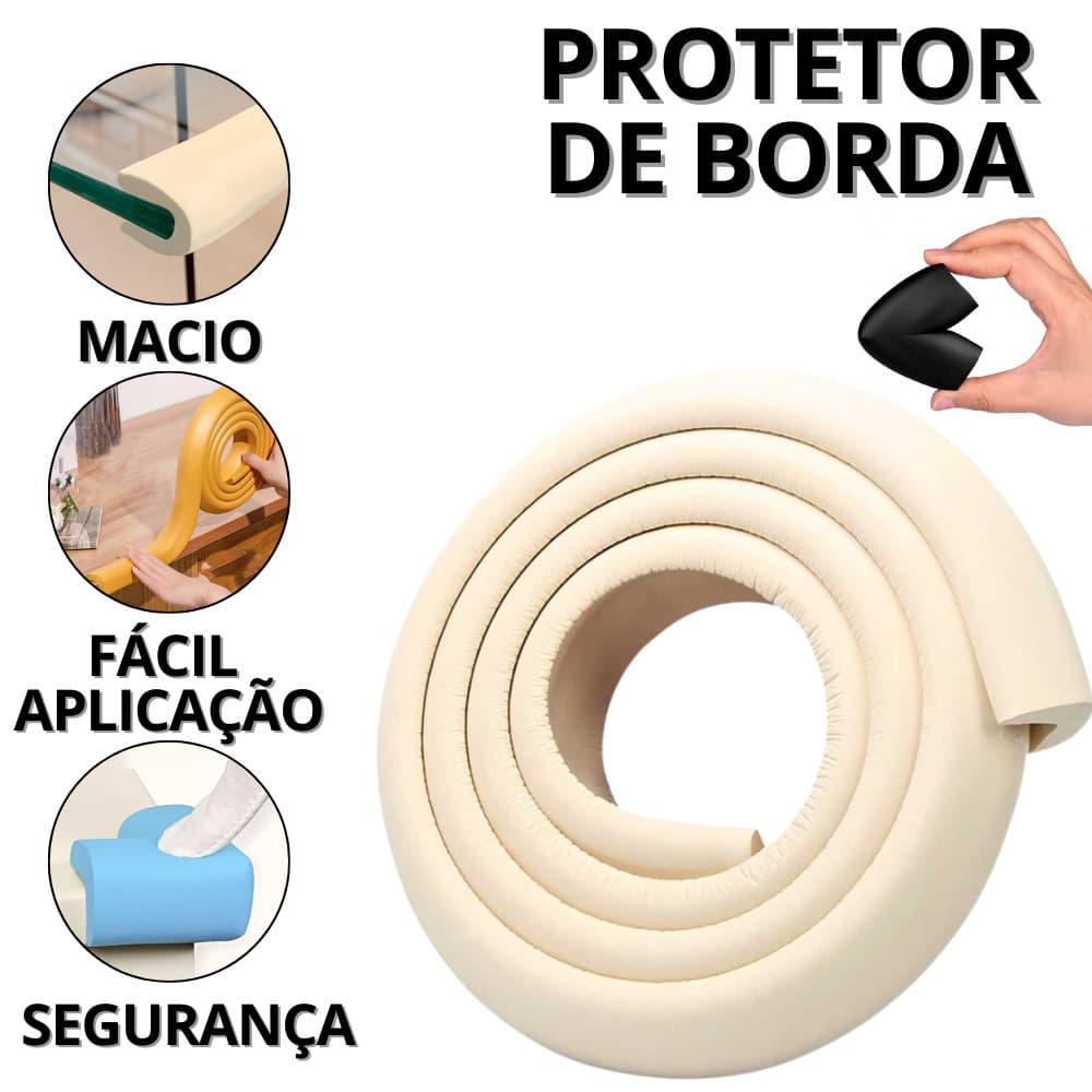 Protetor De Quina De Mesa De Vidro Proteção De Quinas Cantoneira De Eva Borda Segurança