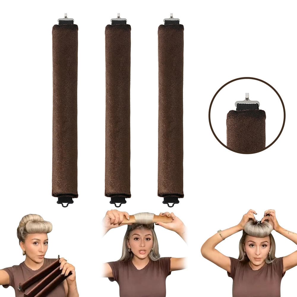 Veludo Sem Calor Curling Grandes Rolos Macios Para Cachos Noturnos E Explosão Olhar Bandana Hastes De Ondulação Cabelos Longos