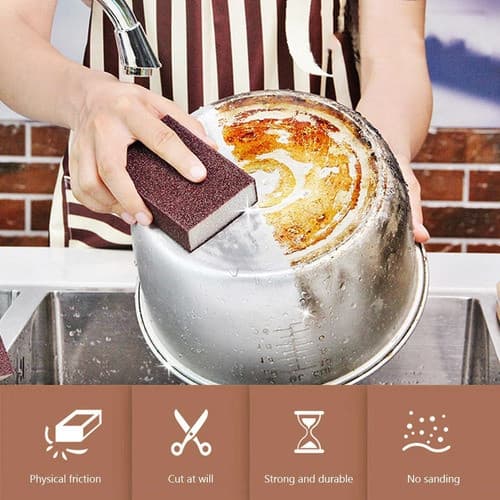 Esponja Mágica Removedor Ferrugem Limpa Forno Panelas Inox