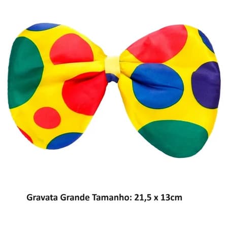 Gravata Palhaço Colorido Festa Fantasia