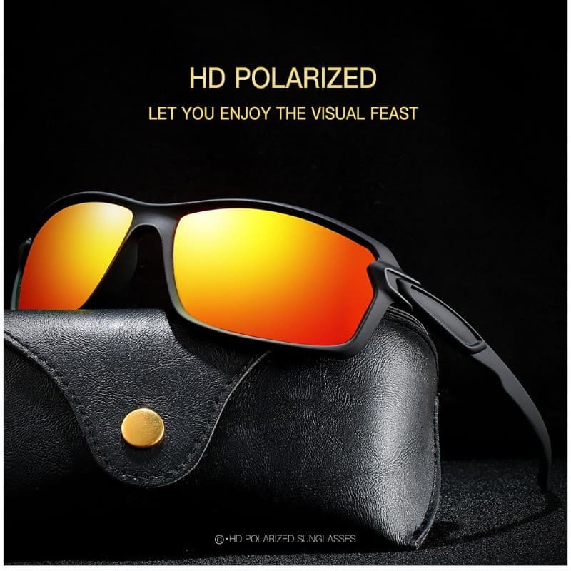 Novos Homens Polarizados Óculos De Sol Marca Designer Quadrado Esportes Masculino Condução Pesca UV400 Feminino Viagem