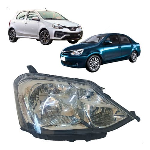 Farol Dianteiro Direito Etios Cromado 13/18 - 811300d441