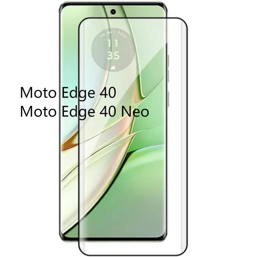 Película Vidro Temperado Curvada Para Moto Egde 40 / Egde 40Neo