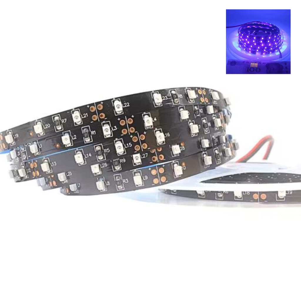 Fita Led 2835 Ultra Violeta Uv Serigrafia Luz Negra 5 Metro