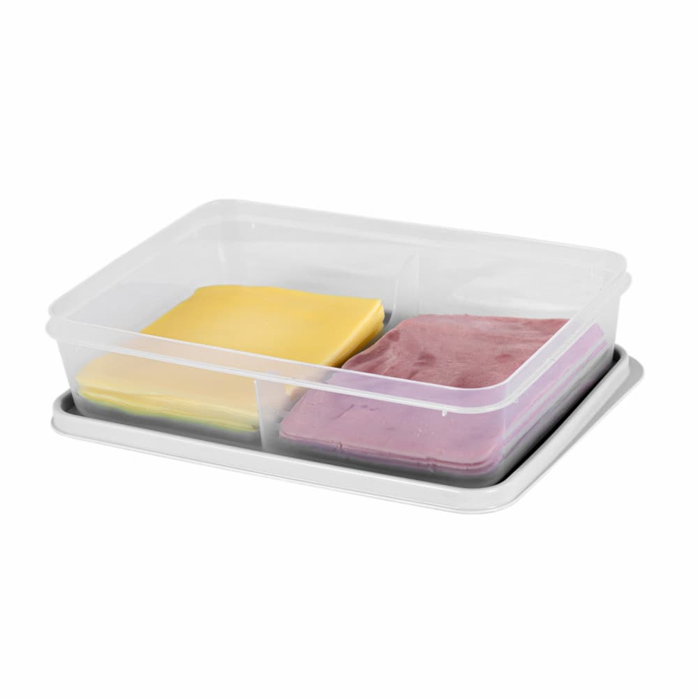 Porta Frios Hermético com divisória 1,9 l - Alves Plastic Transparente