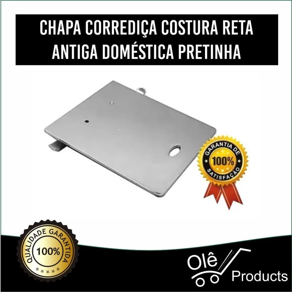 Chapa Corrediça Costura Reta Antiga Doméstica Pretinha