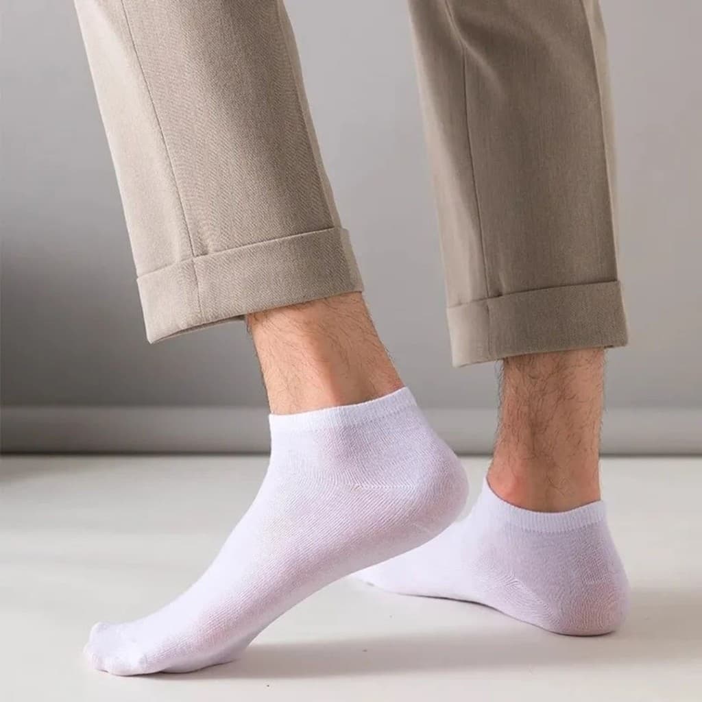 Kit 3 Pares Meia Soquete Invisível Unissex Estilo Sapatilha Não Aparece no Tênis 38-44
