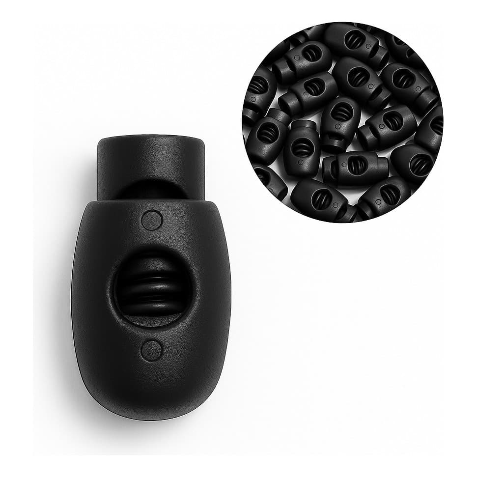 Kit 10 Fecho Regulador Ponteira Boliche Oval Cordão Costura