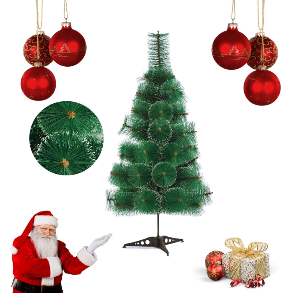 Árvore De Natal Pequena Pinheiro Canadense 60cm Cheia Nevada