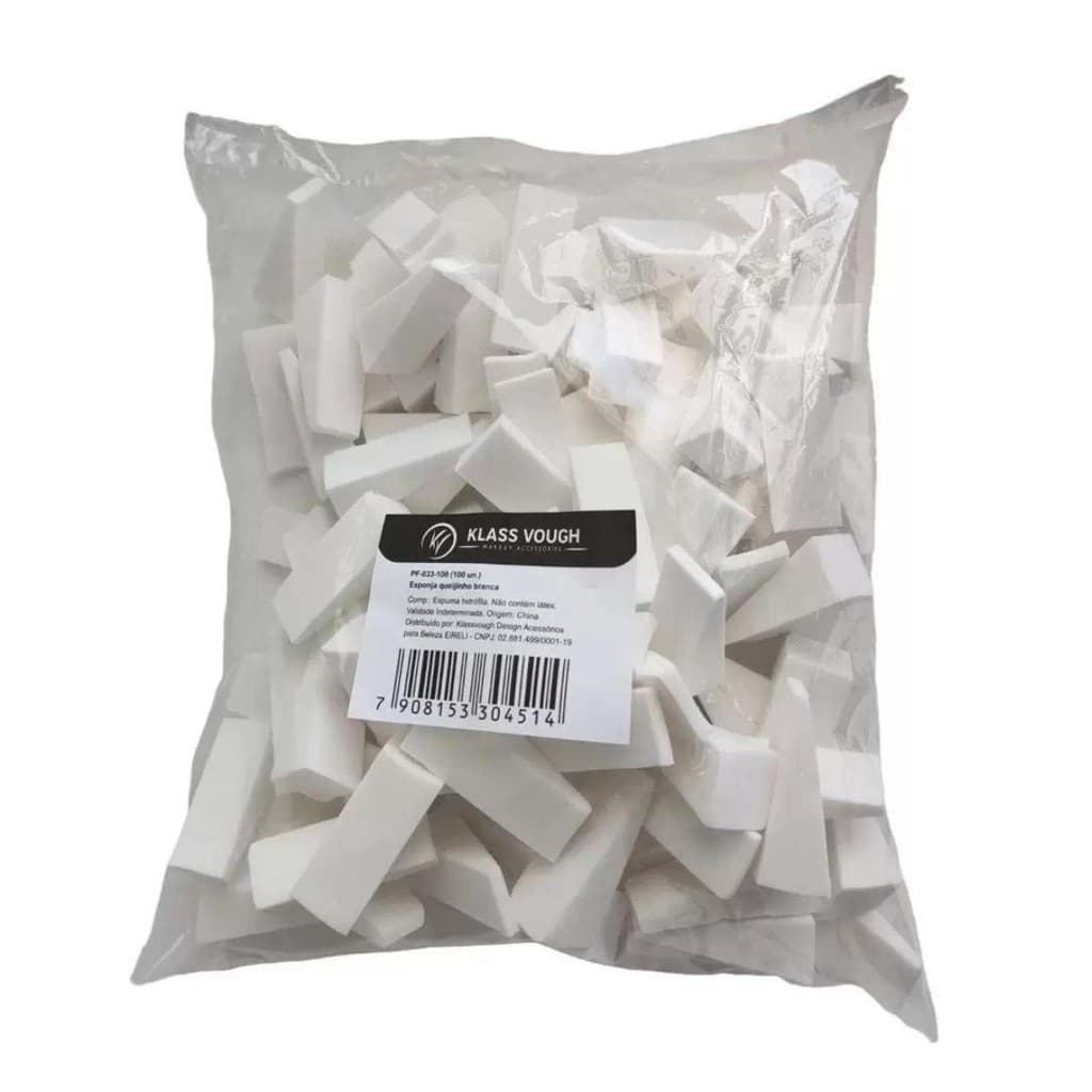 ESPONJA QUEIJINHO KLASS VOUGH BRANCA 100UN. PF-033-100