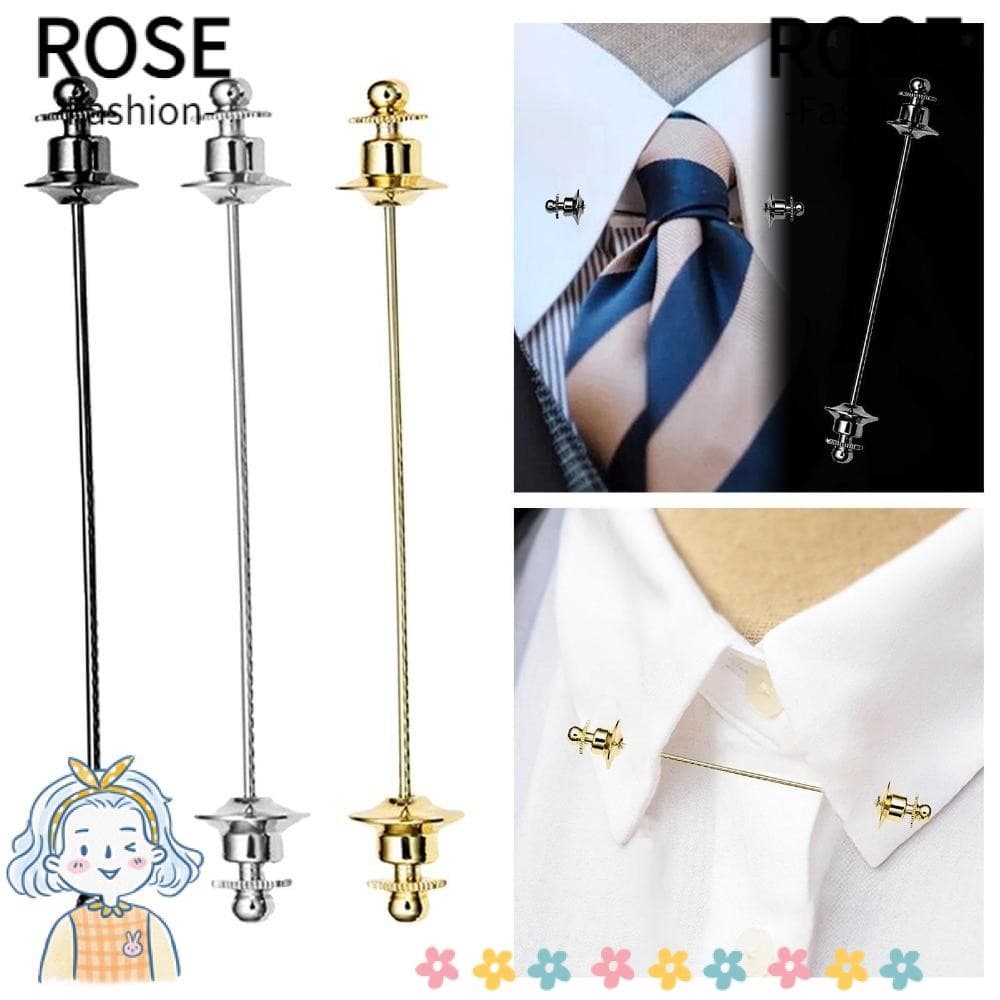 Broche De Gravata ROSEGOODS , Acessórios Para Camisa Masculina , Alfinete De Barra De Colarinho , Formal Cobre De 70 Mm