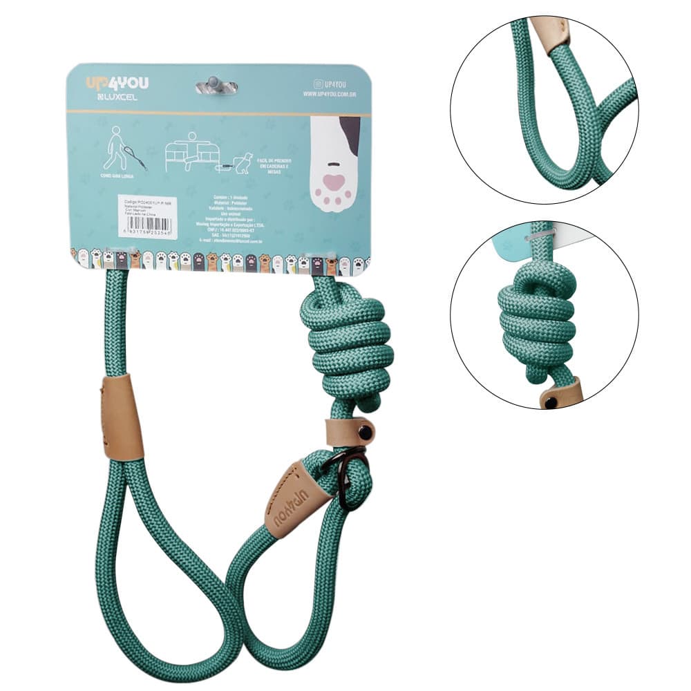 Guia 2 em 1 Longa Coleira De Mão Para PET Reforçado Up4you