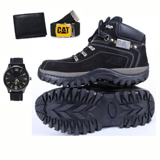 Bota Coturno Masculina Caterpillar  Carteira  Cinto