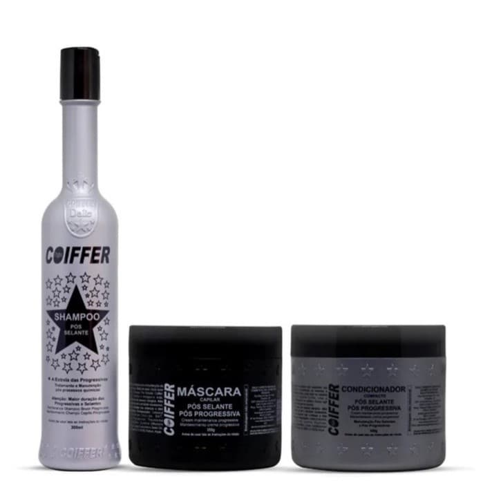 Kit Prata Coiffer 3 passos Para todos os tipo de Cabelos com Quimicas