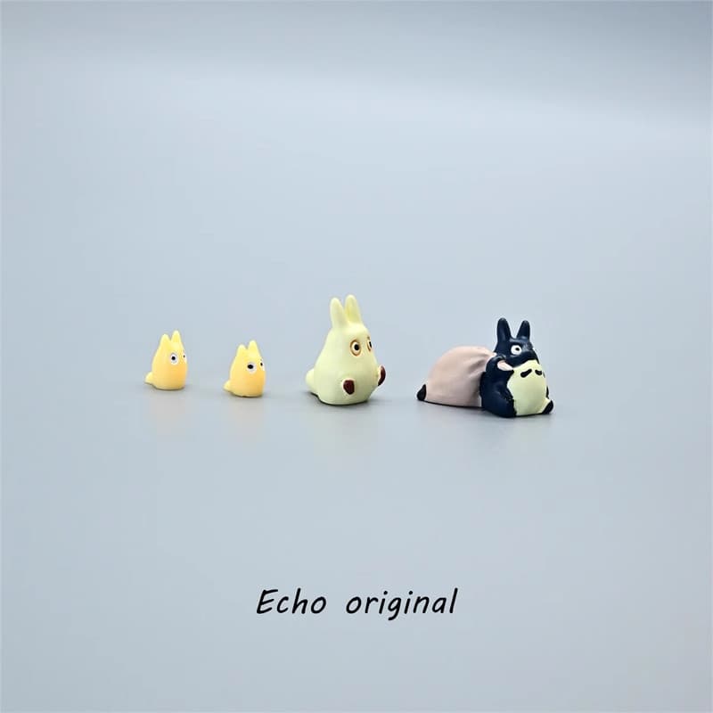 [Decorações de interiores Tesla] Mercadoria Echo Hayao Miyazaki Meu vizinho Totoro Mini enfeites em miniatura paisagem p