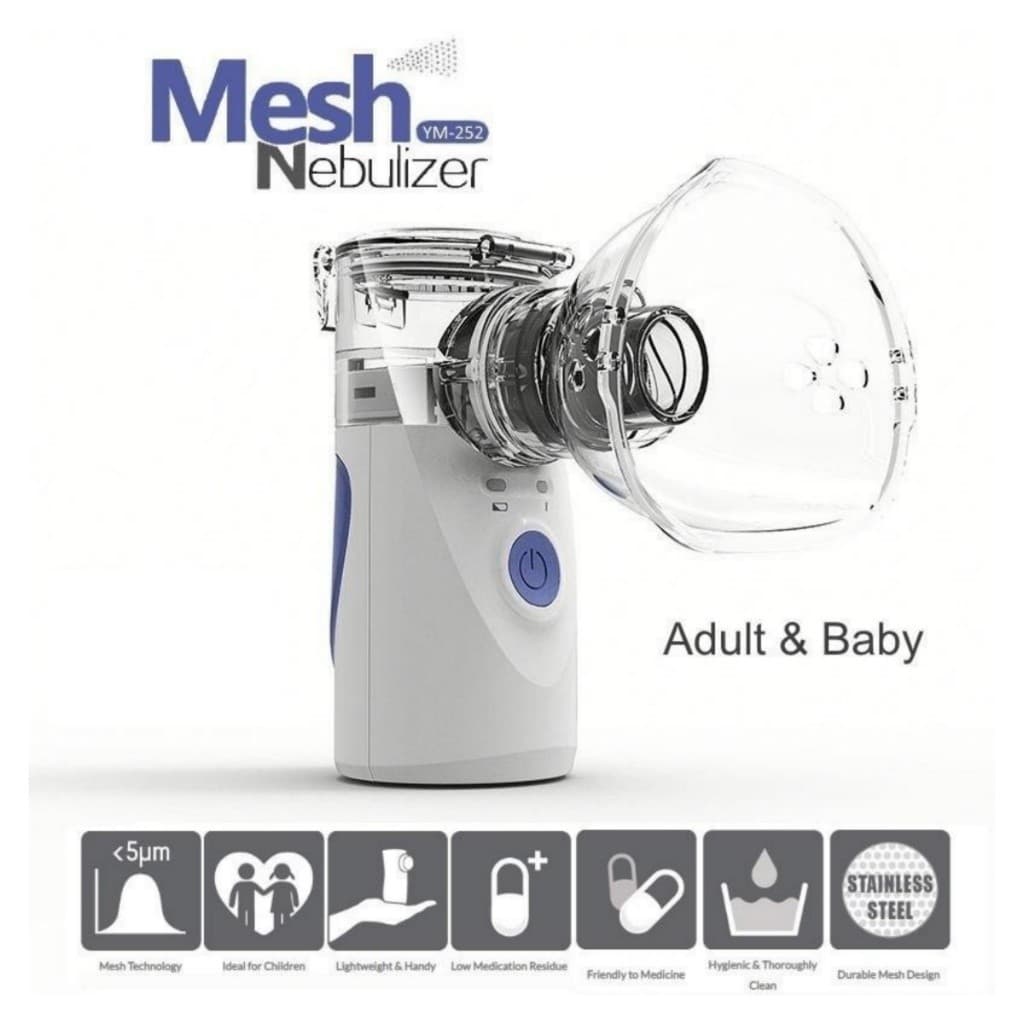 Nebulizador Inalador Ultrassônico Portátil Usb Bivolt Adulto E Infantil