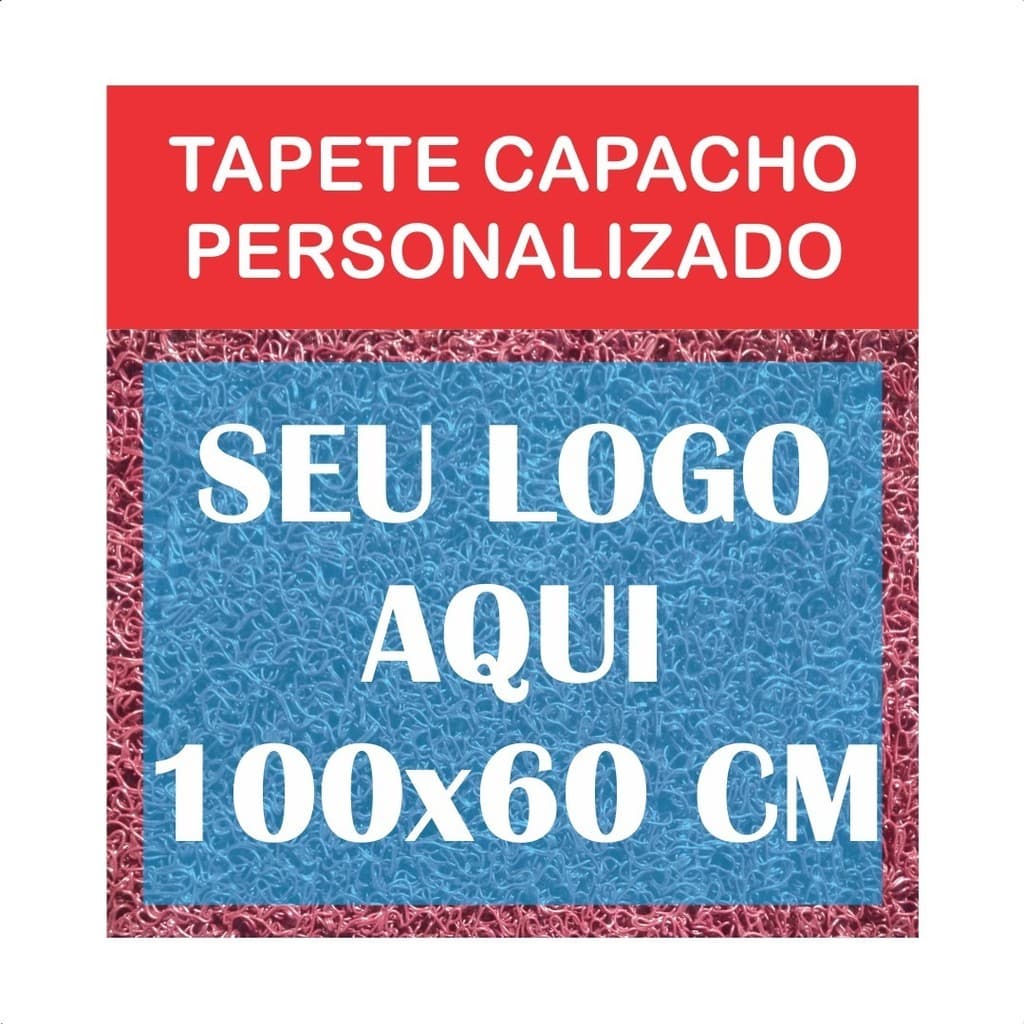 Tapete Capacho 100x60 Personalizado Empresa Loja Logotipo entrada porta comercio vinil