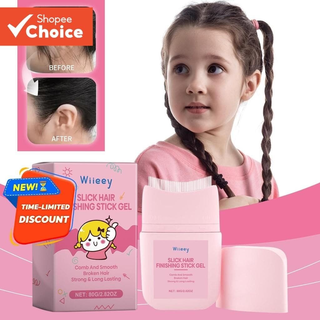 Pente De Gel Modelador De Cabelo Infantil Com Extrato De Hortelã E Hibisco | Nutrir Raízes , Reparar Danos , Anti-Frizz