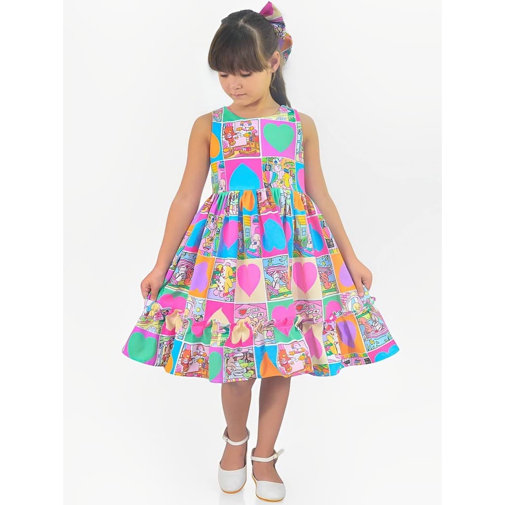 Vestido Infantil Inspirado no B, Goods Livro de Colorir Luxo - Criatividade com Conforto